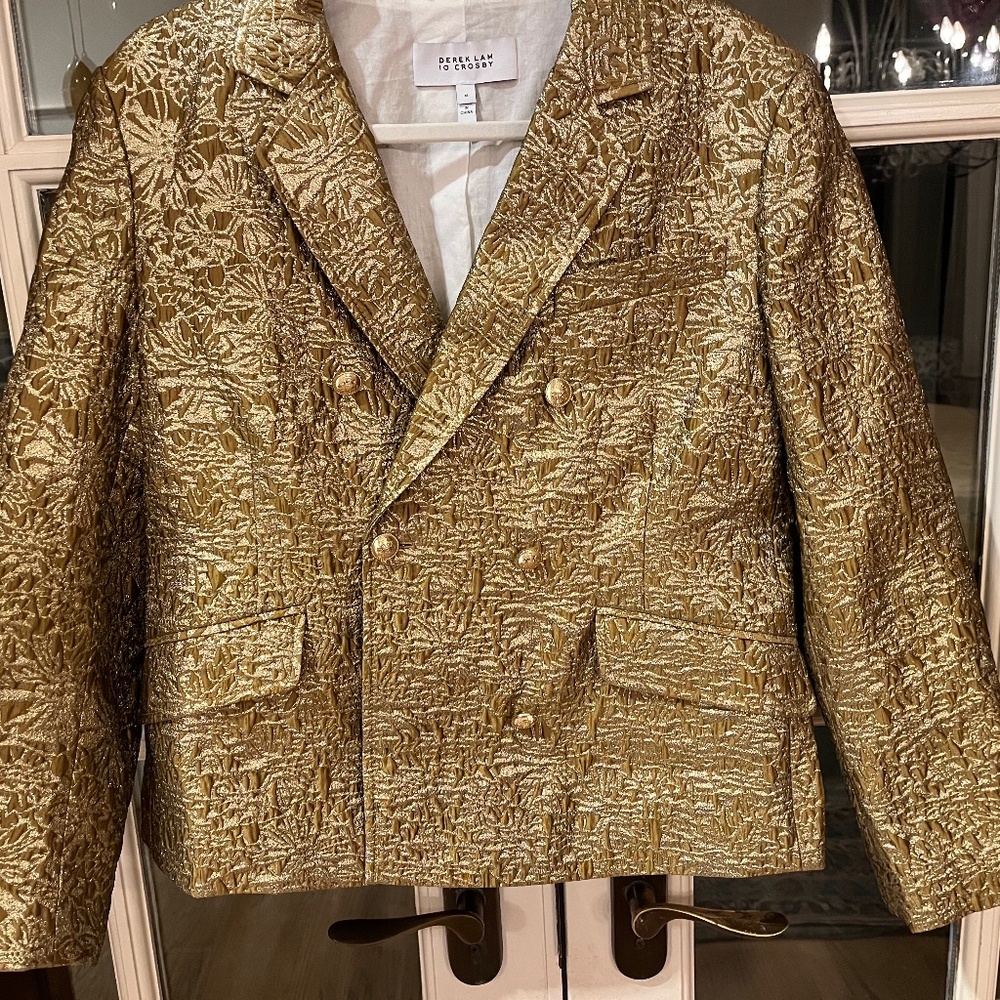 Derek Lam 10 Crosby gold jacket